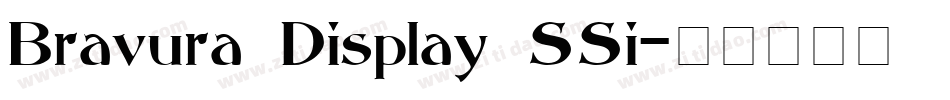 Bravura Display SSi字体转换
